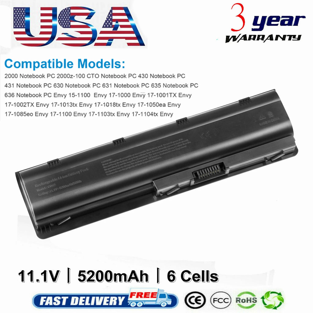 Battery For HP Compaq Presario CQ42 CQ57 CQ72 CQ56 MU06 MU09 593555-001 DM4 CQ62