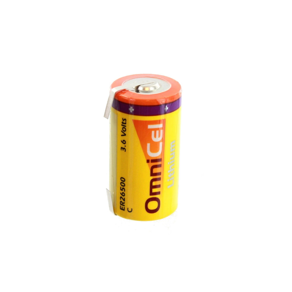 2x OmniCel ER26500 3.6V 8.5Ah Sz C Lithium Battery Tabs Utility Telematics