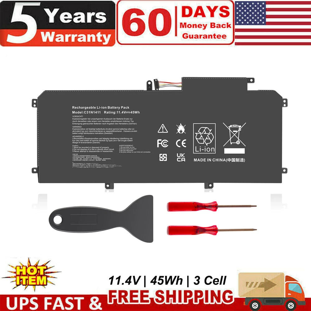 C31N1411 Laptop Battery for ASUS Zenbook UX305 UX305L UX305F UX305C UX305CA