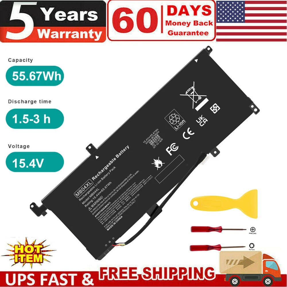 MB04XL Battery For HP Envy X360 M6 15-AQ AR 844204-850 843538-541 HSTNN-UB6X