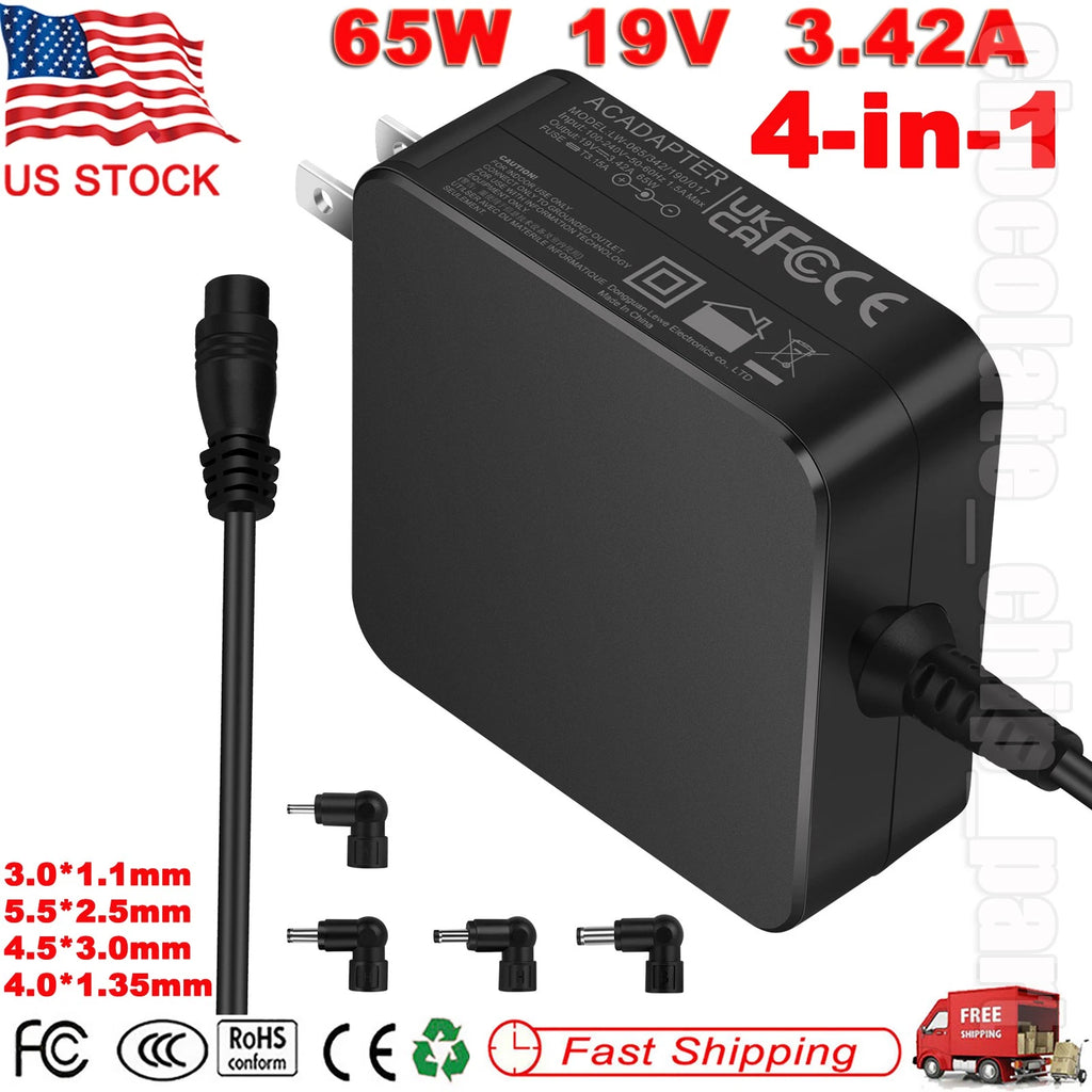 65W AC Adapter Power Supply Charger For ASUS A B C D E F K L Q R S X T U Series