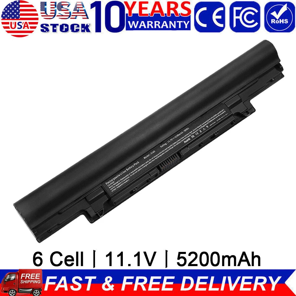 ?FOR Dell Latitude 3340 3350 Battery 11.1V 5200mAh 6Cell YFDF9 HGJW8 / Charger