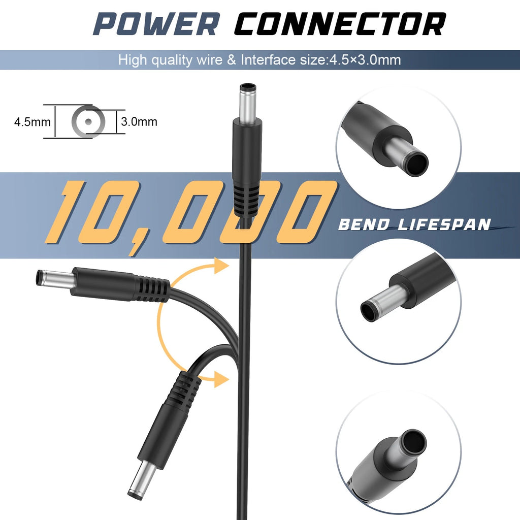 65W Laptop Charger Power Adapter for Dell Inspiron 11 13 14 15 17 3000 5000 7000