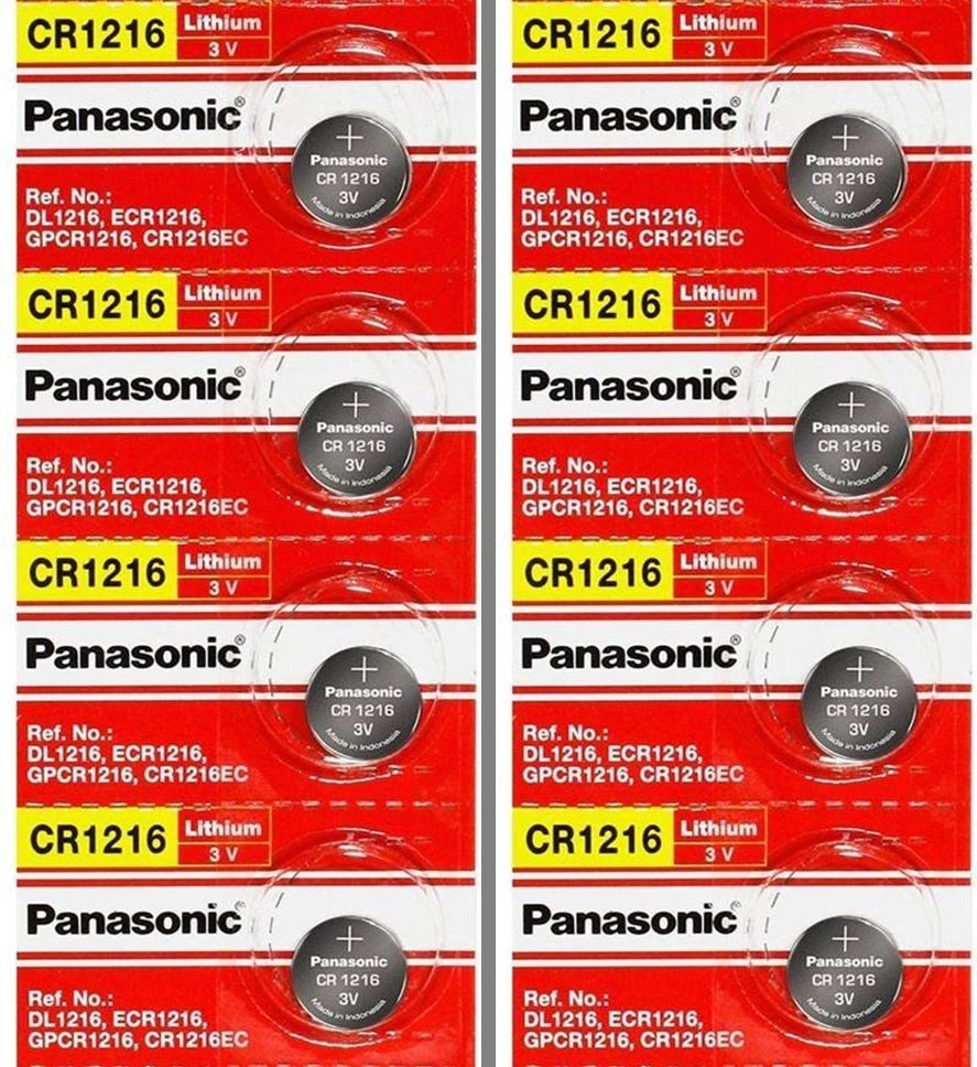 Panasonic Long Lasting for Digital Electronics CR-1216 8 Batteries Per Pack