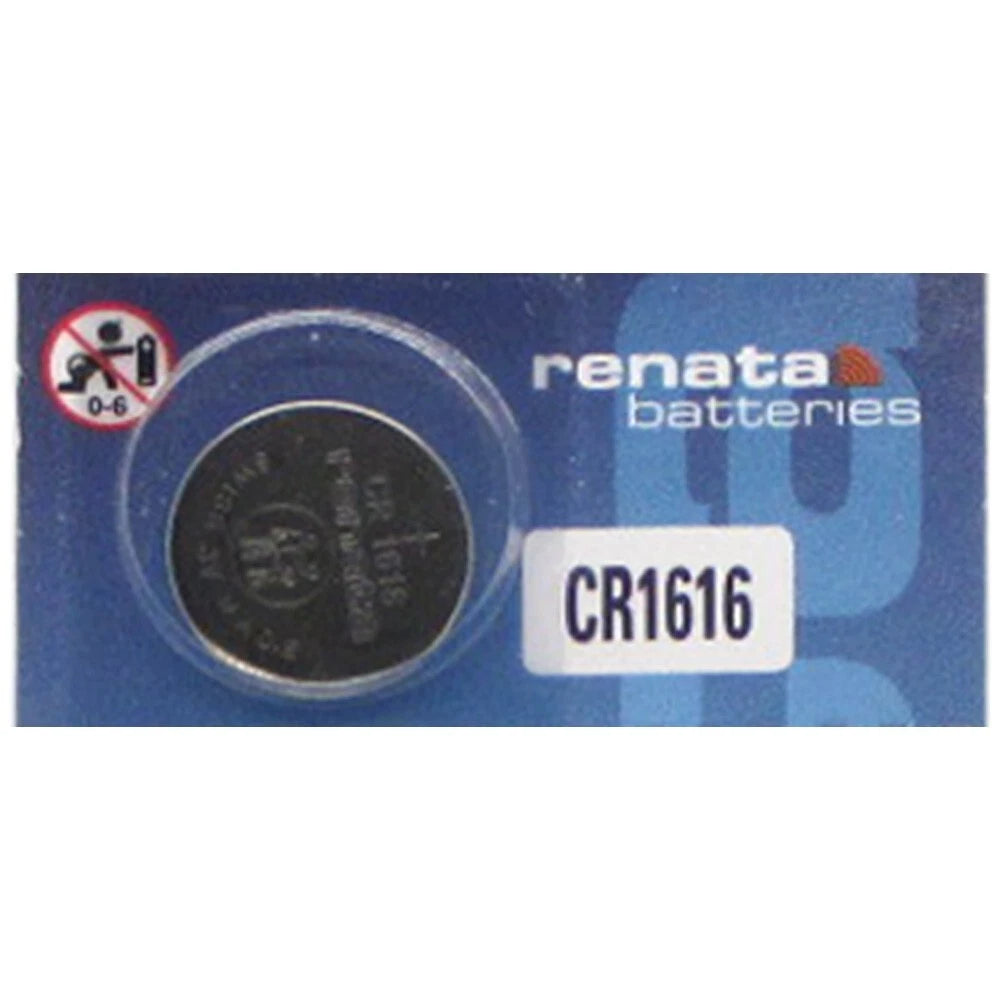 Renata CR1616 Lithium Battery, Package of 5
