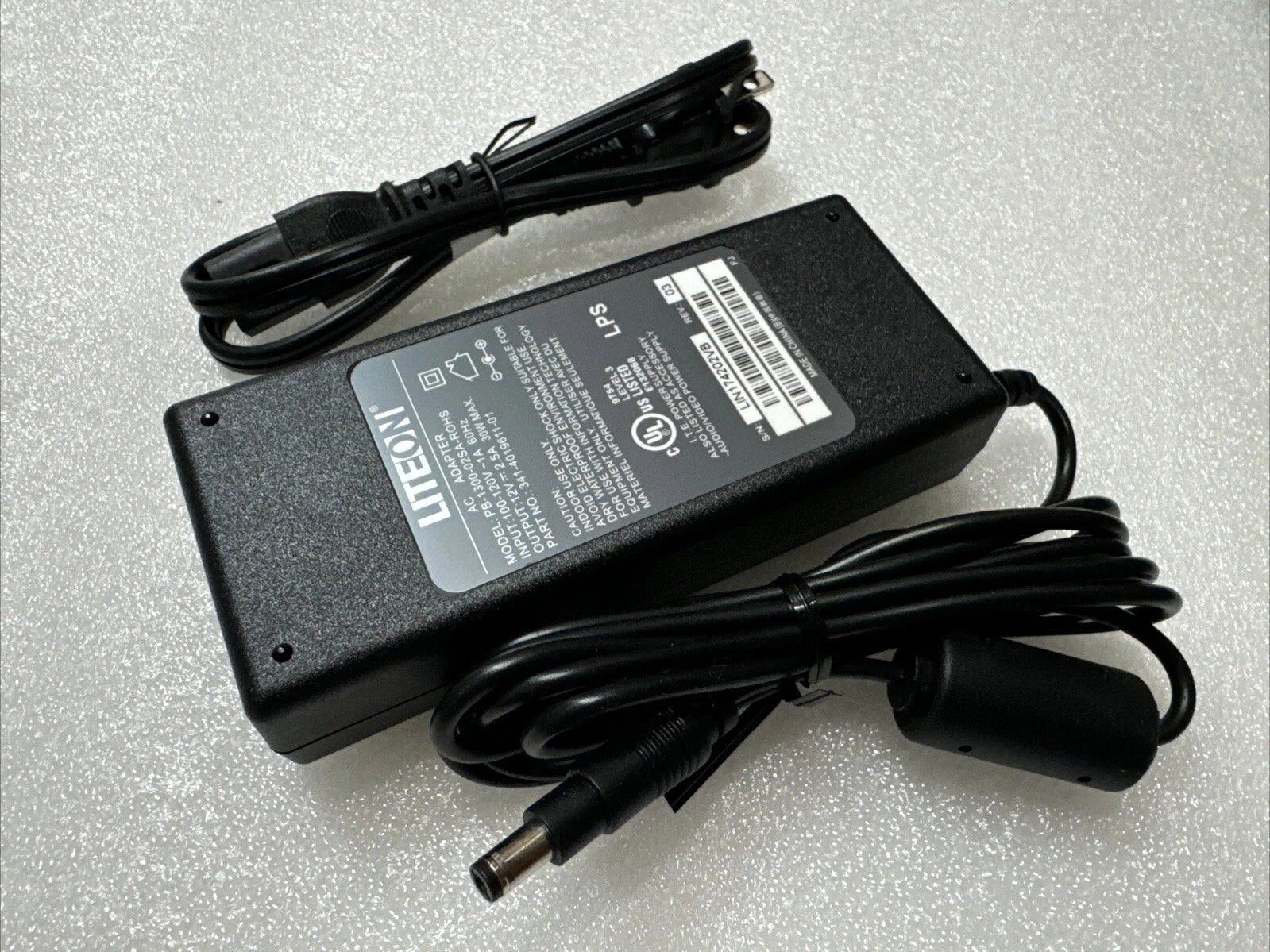 LITEON 30W 12V 2.5A Charger AC Adapter Power Supply PB-1300-02SA-ROHS 4019611