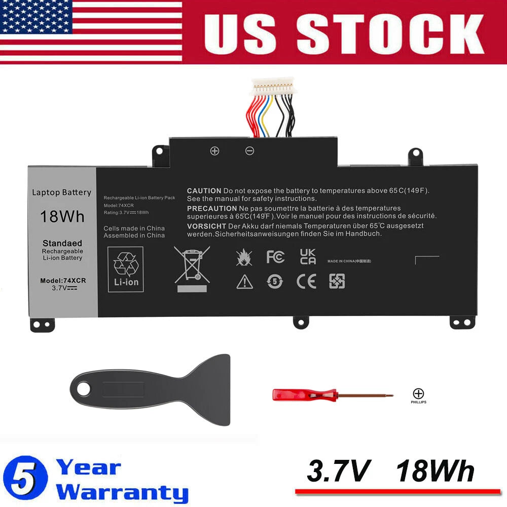 74XCR 074XCR Tablet Battery for Dell Venue 8 Pro 5830 T01D VXGP6 X1M2Y 18Wh