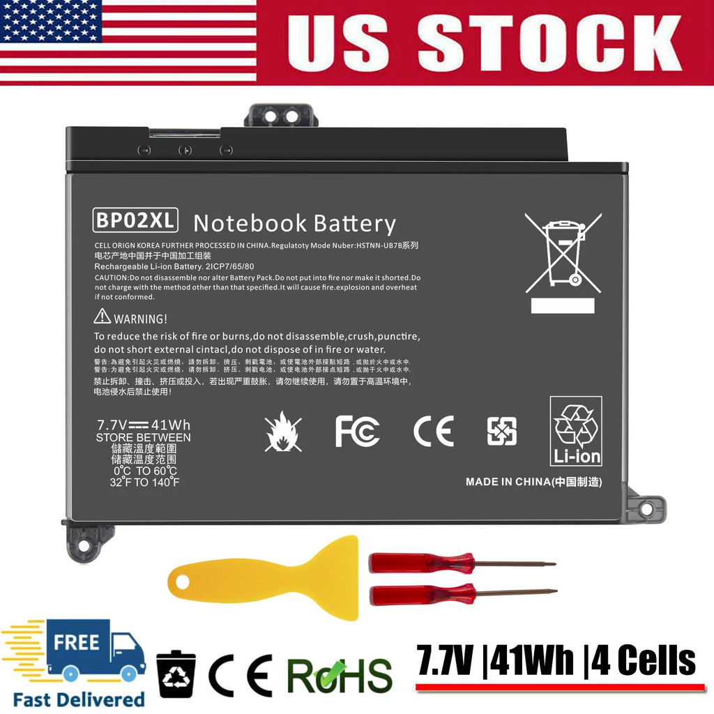 BP02XL Battery For HP Pavilion 15 Series 15-AU010WM 15-AU018WM 15-AU057CL US