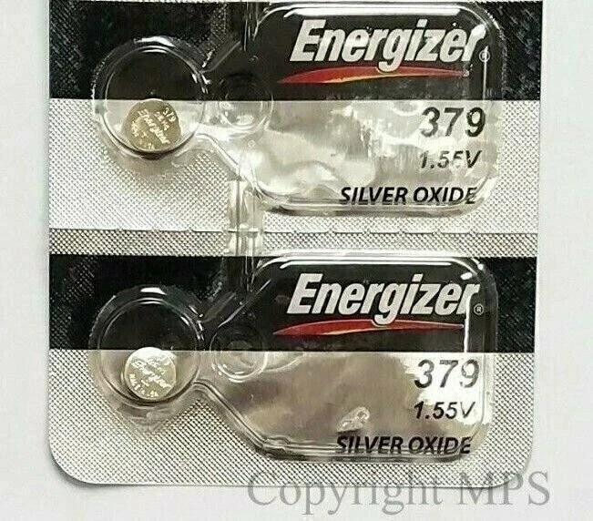 Energizer 379 (SR521SW) Silver Oxide Battery 1.55 Volt 2 Pcs
