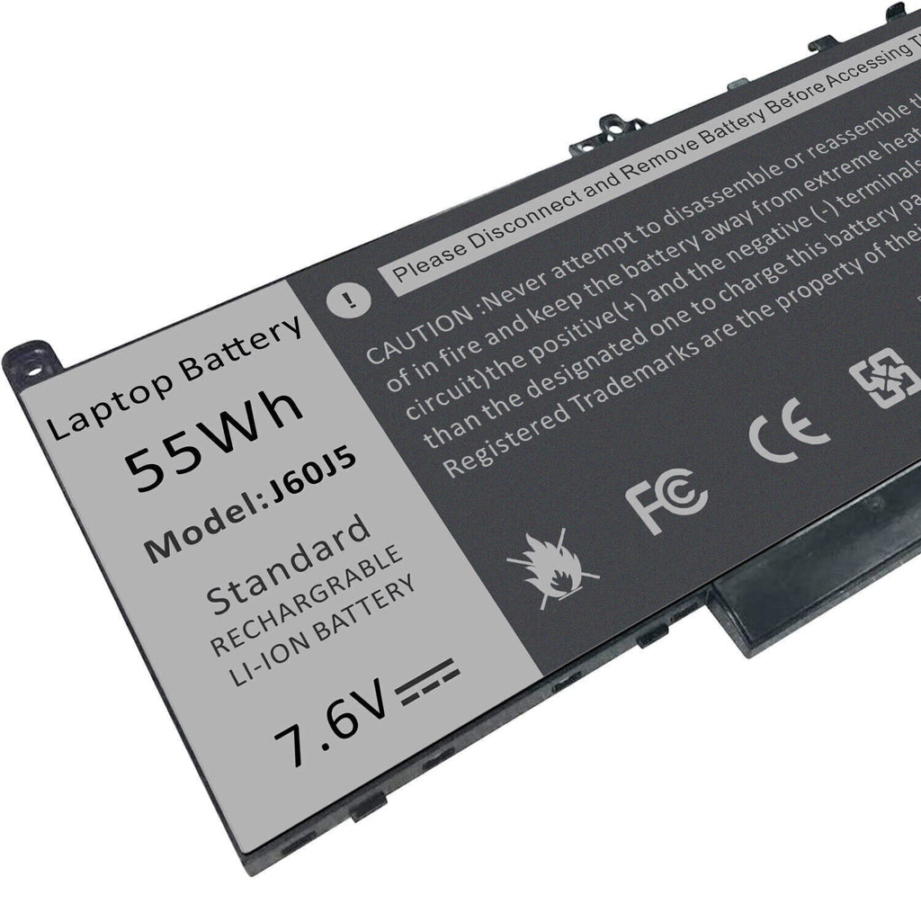 Battery J60J5 MC34Y For Dell Latitude E7270 E7470 WYWJ2 GG4FM 451-BBSY 451-BBSX