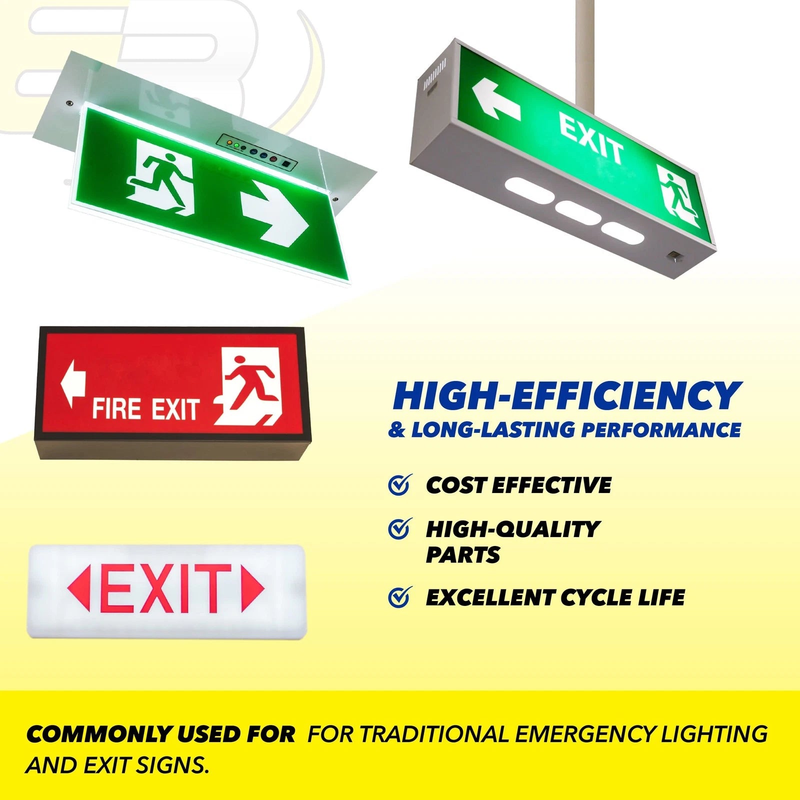 Emergency Lighting Battery Compatible with ANIC0938 NIC0939