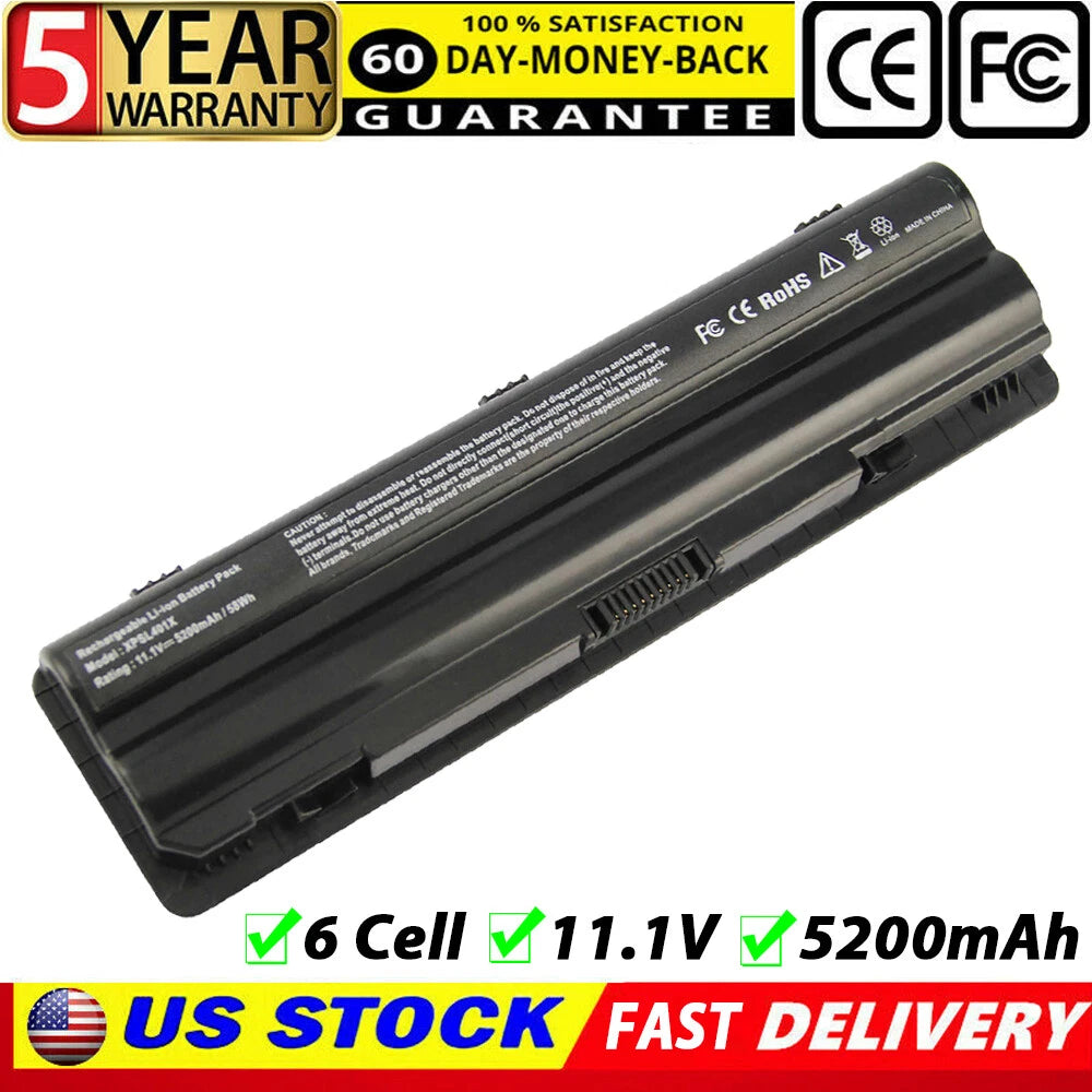 L401X R795X Battery for Dell XPS XPS 17 15 14 L702X L701X L502X L501X 5200mAh US