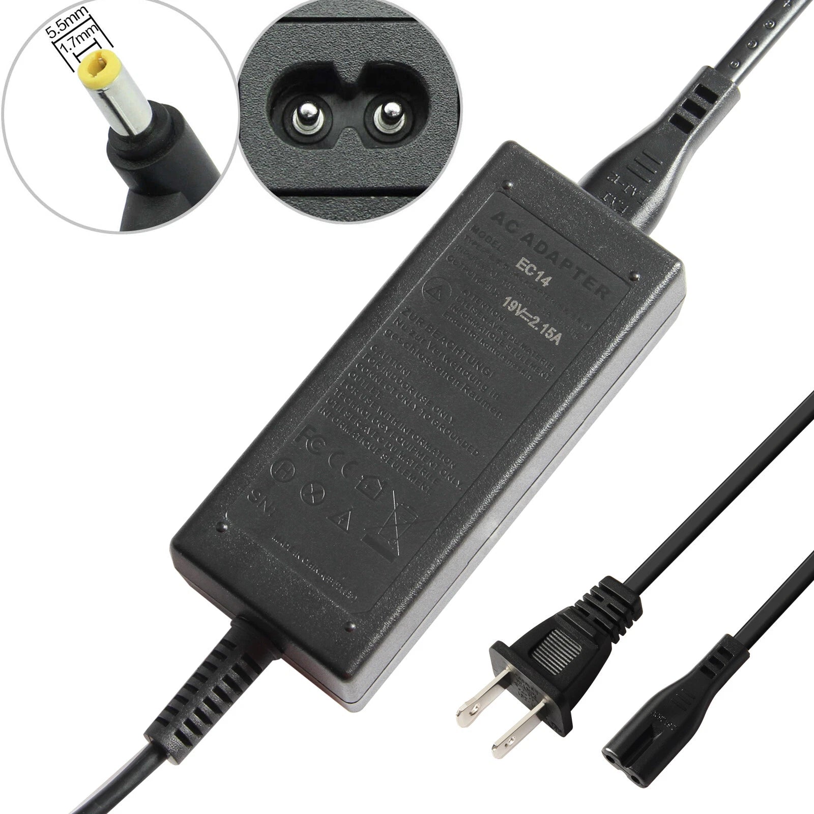 AC Power Supply Adapter Charger Cable For Acer Aspire E15 ES1-512-C96S Laptop