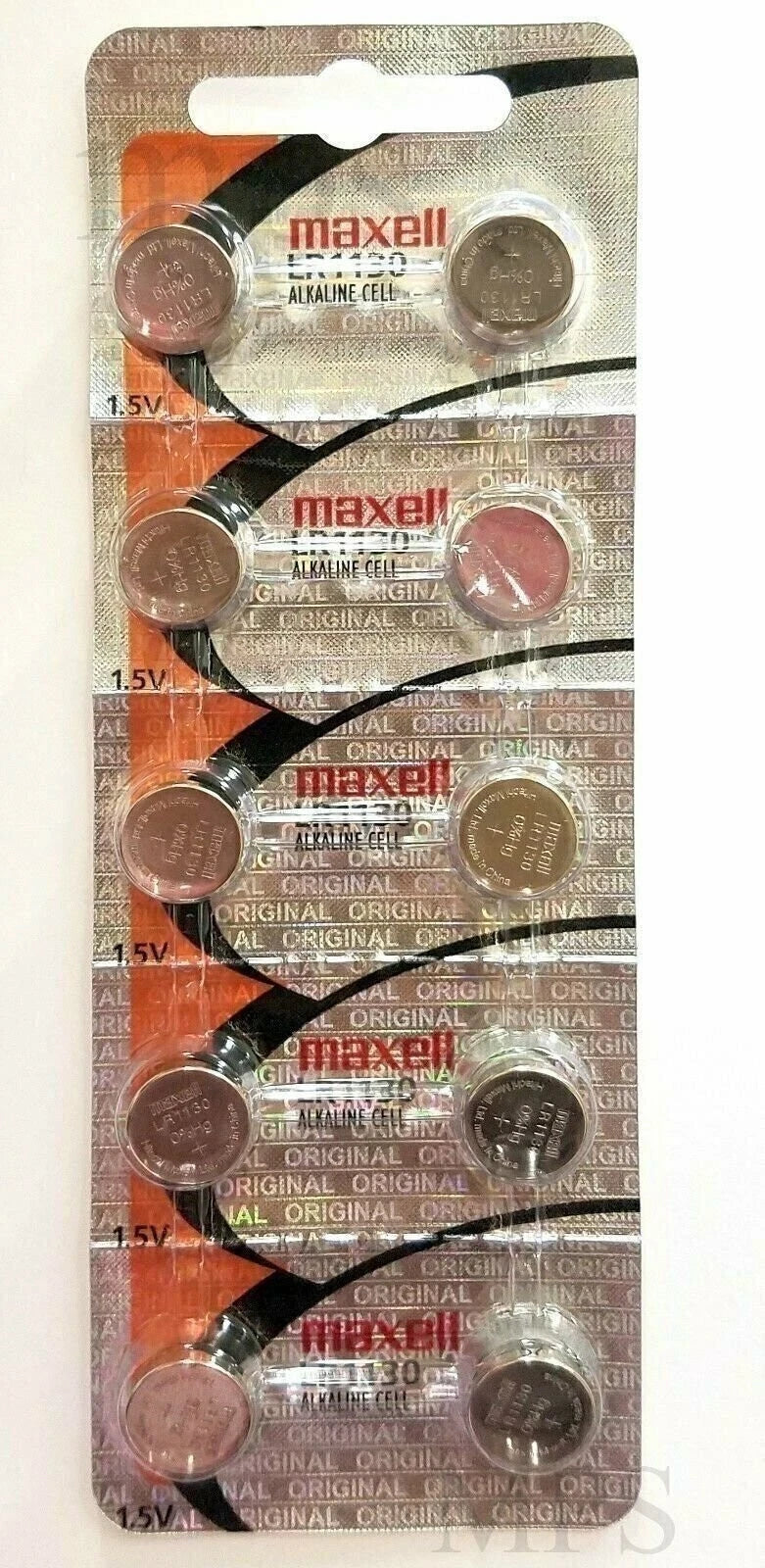 (6 piece) LR1130 Maxell 189 389 LR54 SR1130SW AG10 New Alkaline Battery