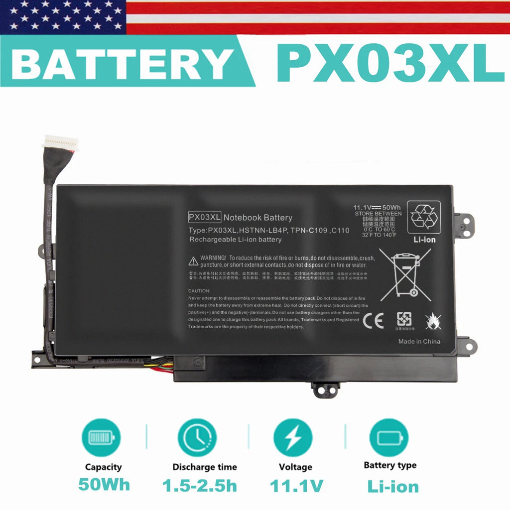 PX03XL Battery For HP Envy 14-K Touchsmart M6 M6-k Sleekbook K010DX 715050-001