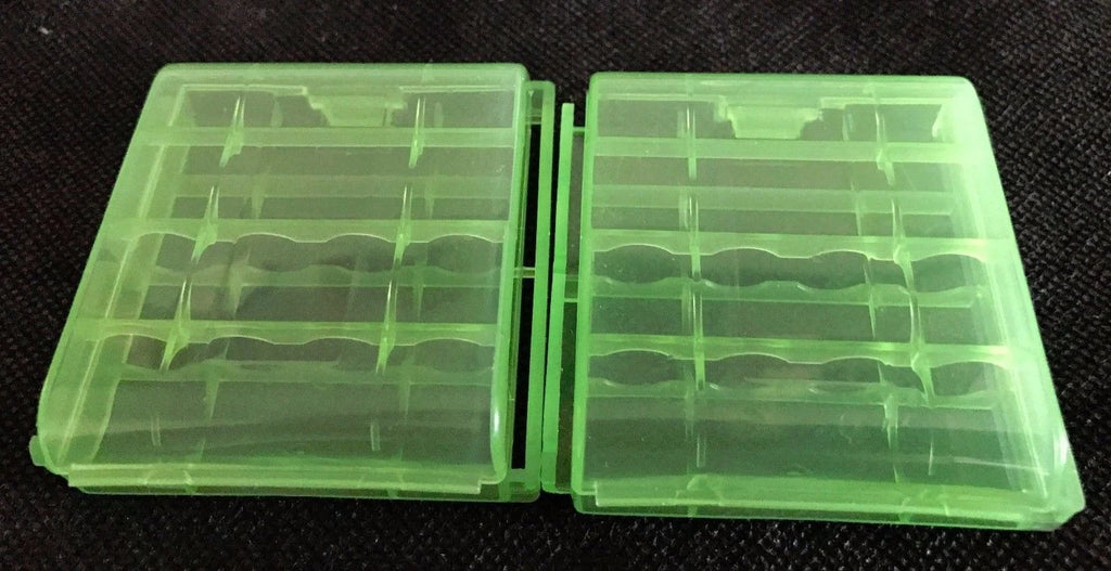 Brand New "2" Plastic Storage Case Holder Box for AA,10440, 14500 Battery Green