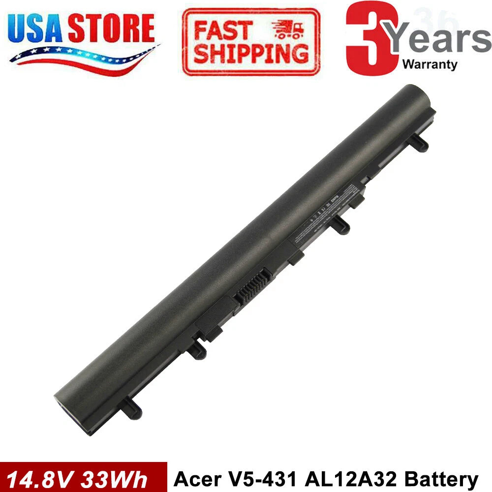Battery Fit Acer Aspire V5-431 V5-471 V5-531P V5-551 V5-571 4lCR17/65 AL12A32 CL