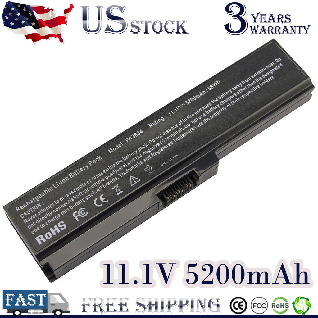 Laptop Battery For Toshiba PA3634U-1BAS PA3634U-1BRS PA3635U-1BAM PA3638U-1BAP