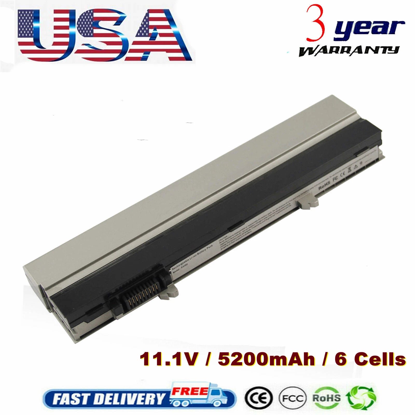 Battery for Dell Latitude E4300 E4310 E4400 XX327 R3026 FM338 PFF30 HW905 YP463