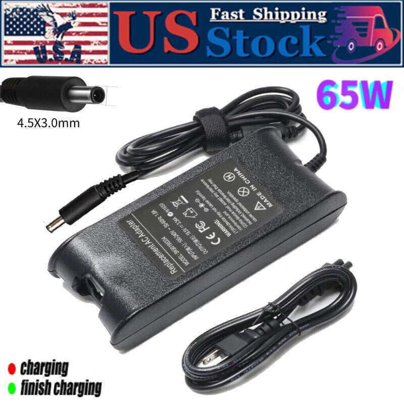 65W AC Adapter Charger For Dell Latitude 3301 3490 3590 3500 1K0YX Power Cord