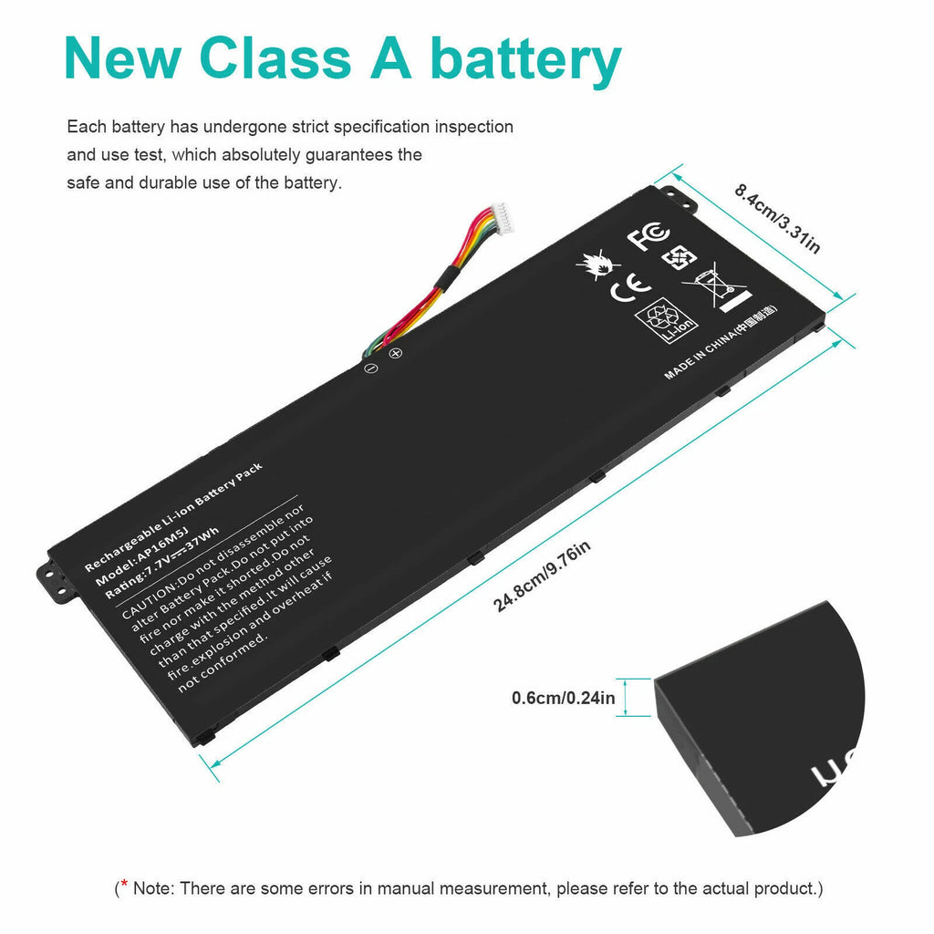 AP16M5J Battery for Acer Aspire 3 A314-31 A315-21 A315-51 ES1-523 Notebook 37Wh
