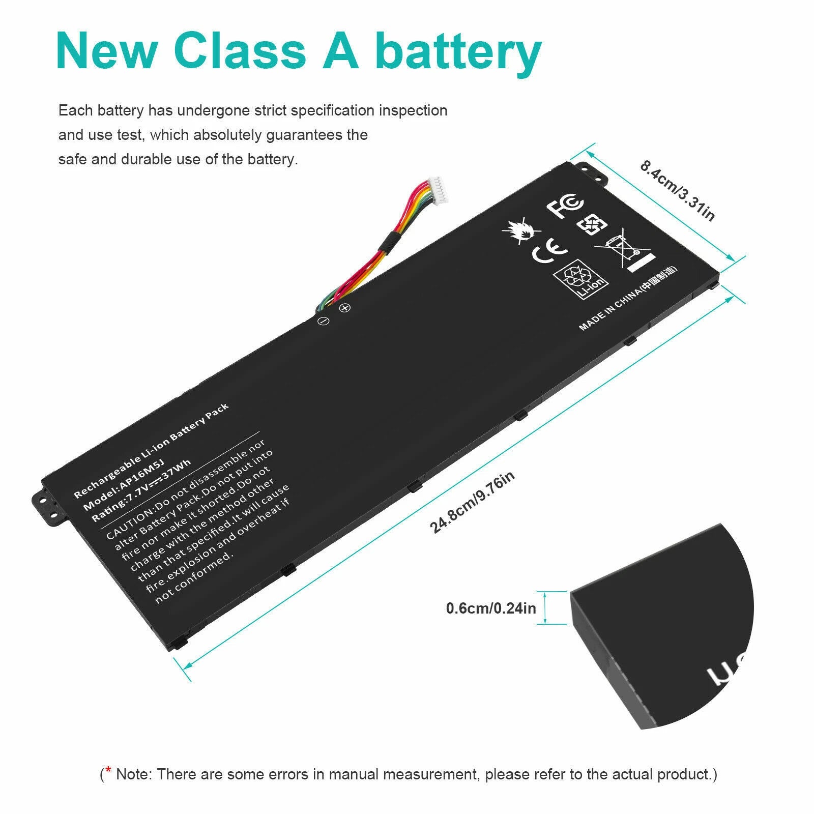 AP16M5J Battery for Acer Aspire 3 A314-31 A315-21 A315-51 ES1-523 Notebook 37Wh