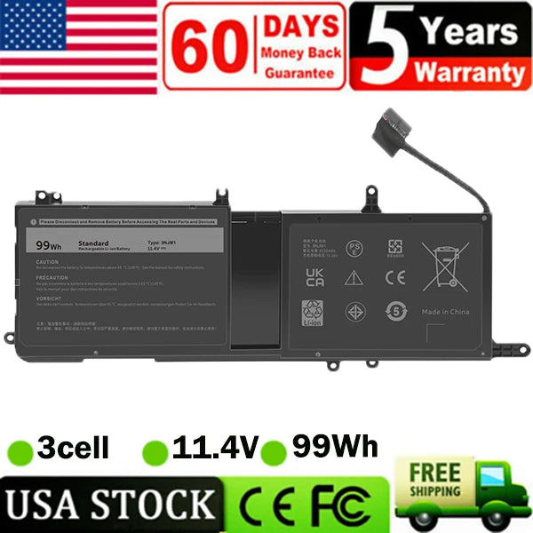 9NJM1 Battery for Dell Alienware 17 R4 15 R3 R4 Series 99Wh MG2YH 0546FF HF250