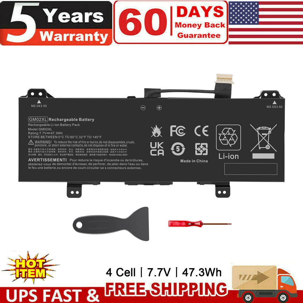 GM02XL Battery For HP x360 11 G1 EE Chrome 14-CA 14-CA 917725-855 917679-271
