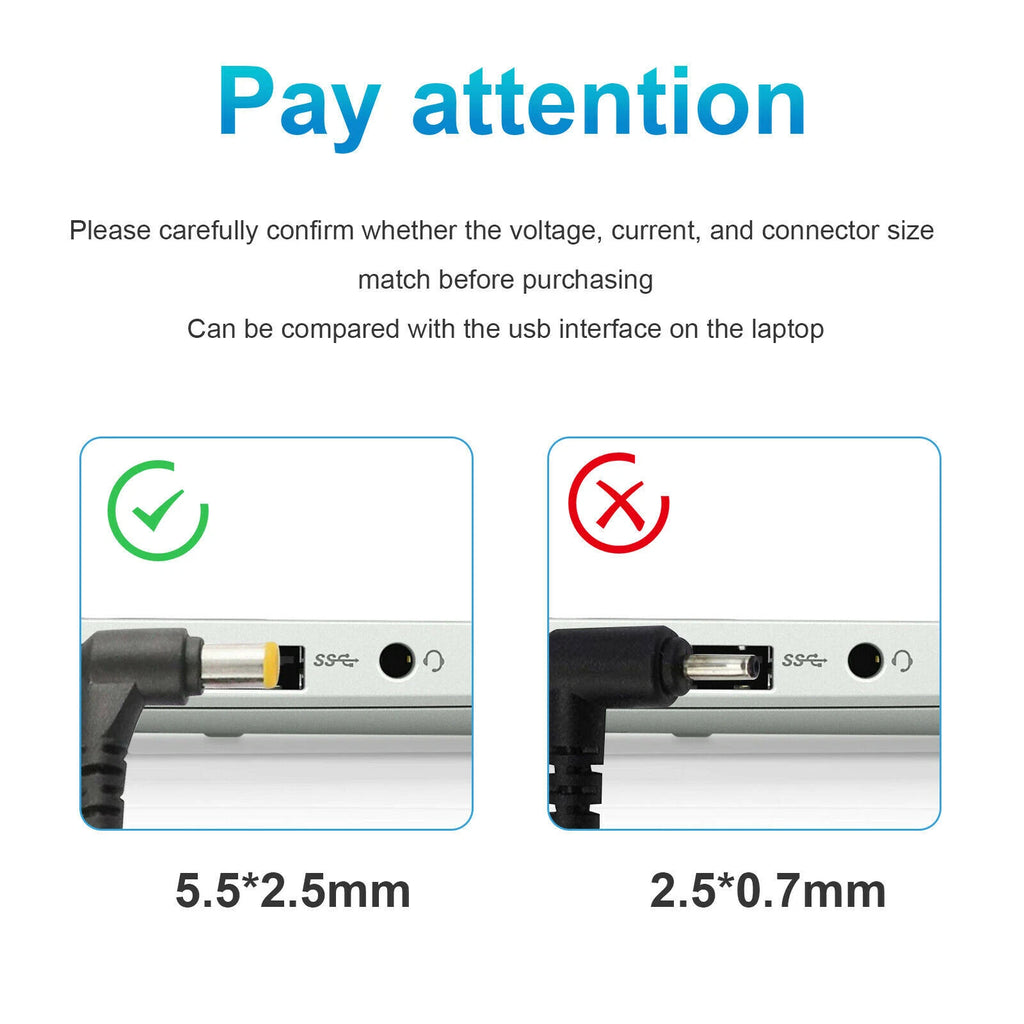 AC Adapter Charger for Lenovo G565 G570 G575 G580 G585 G700 Laptop Power Supply
