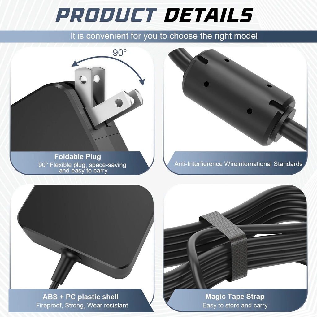 45W 19V 2.37A Laptop Charger Adapter For Samsung Series 5/7/9 Notebook XE700T1A