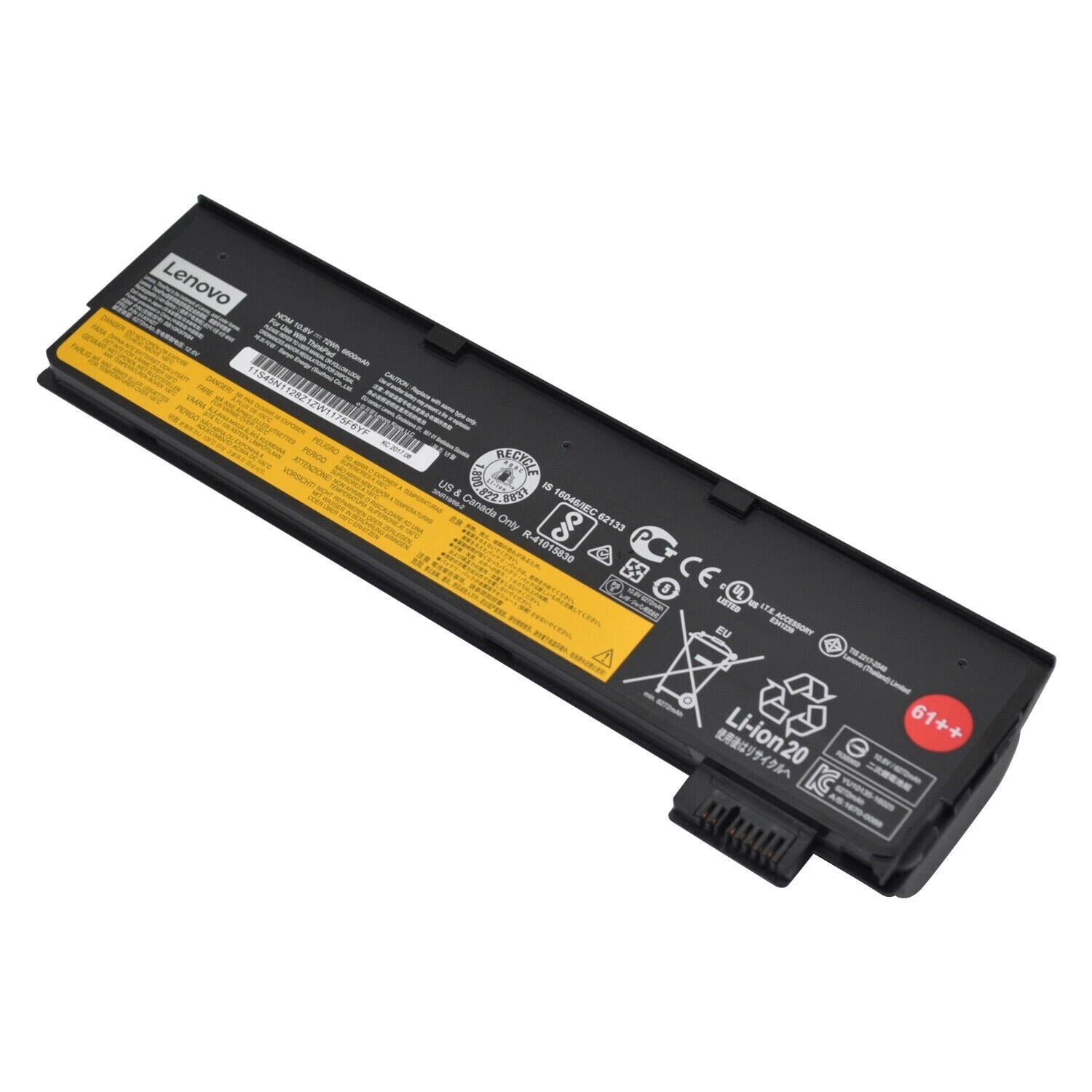61++ Genuine 72Wh 01AV427 Battery for Lenovo ThinkPad T480 T470 P51S P52 01AV492