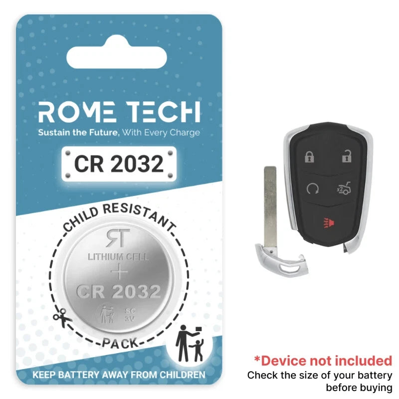Key Fob Battery Replacement for Cadillac ATS 2018 2017 2016 2015