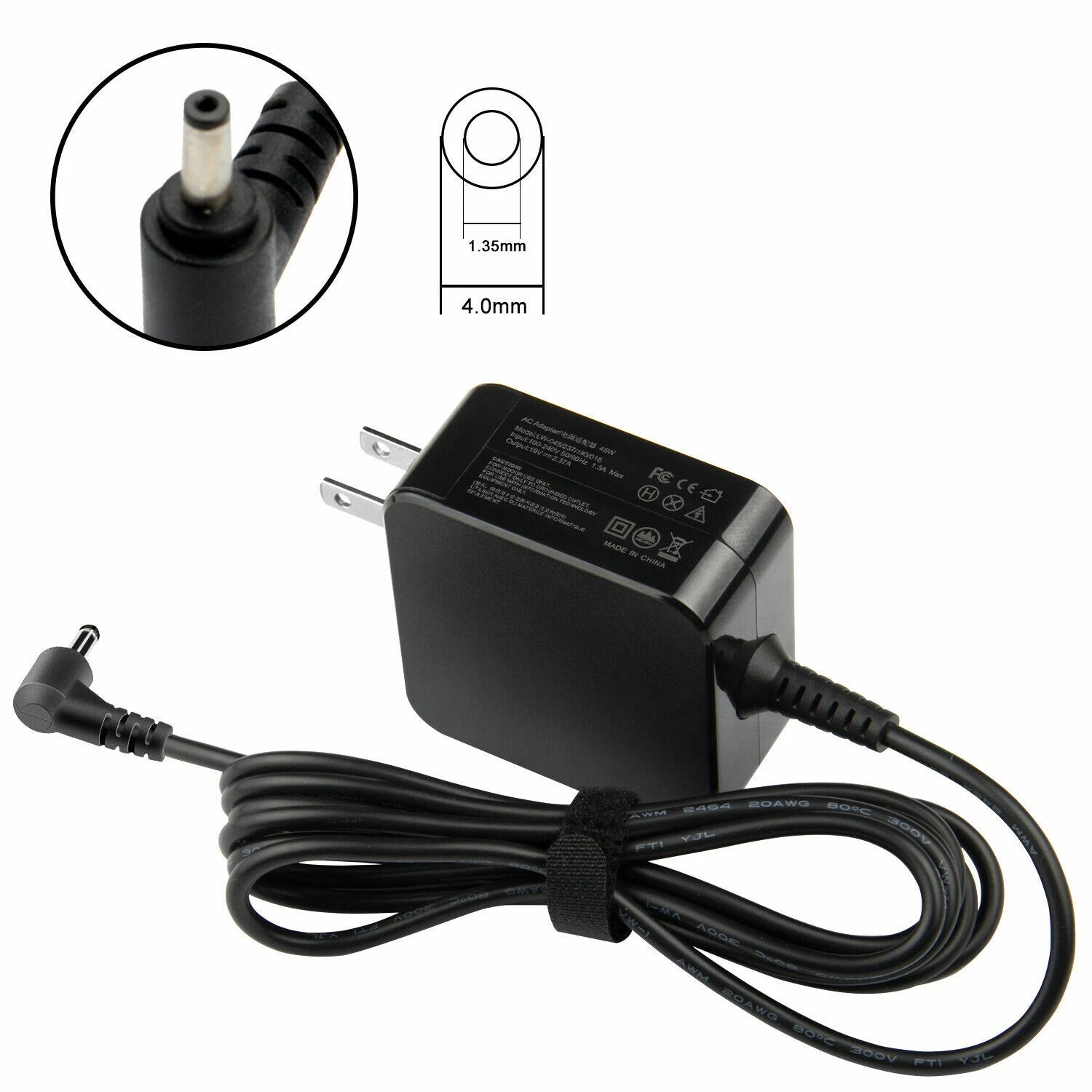 45W 20V 2.25A Charger Adapter PA-1450-55LL for Lenovo IdeaPad 100 110 510 710 US