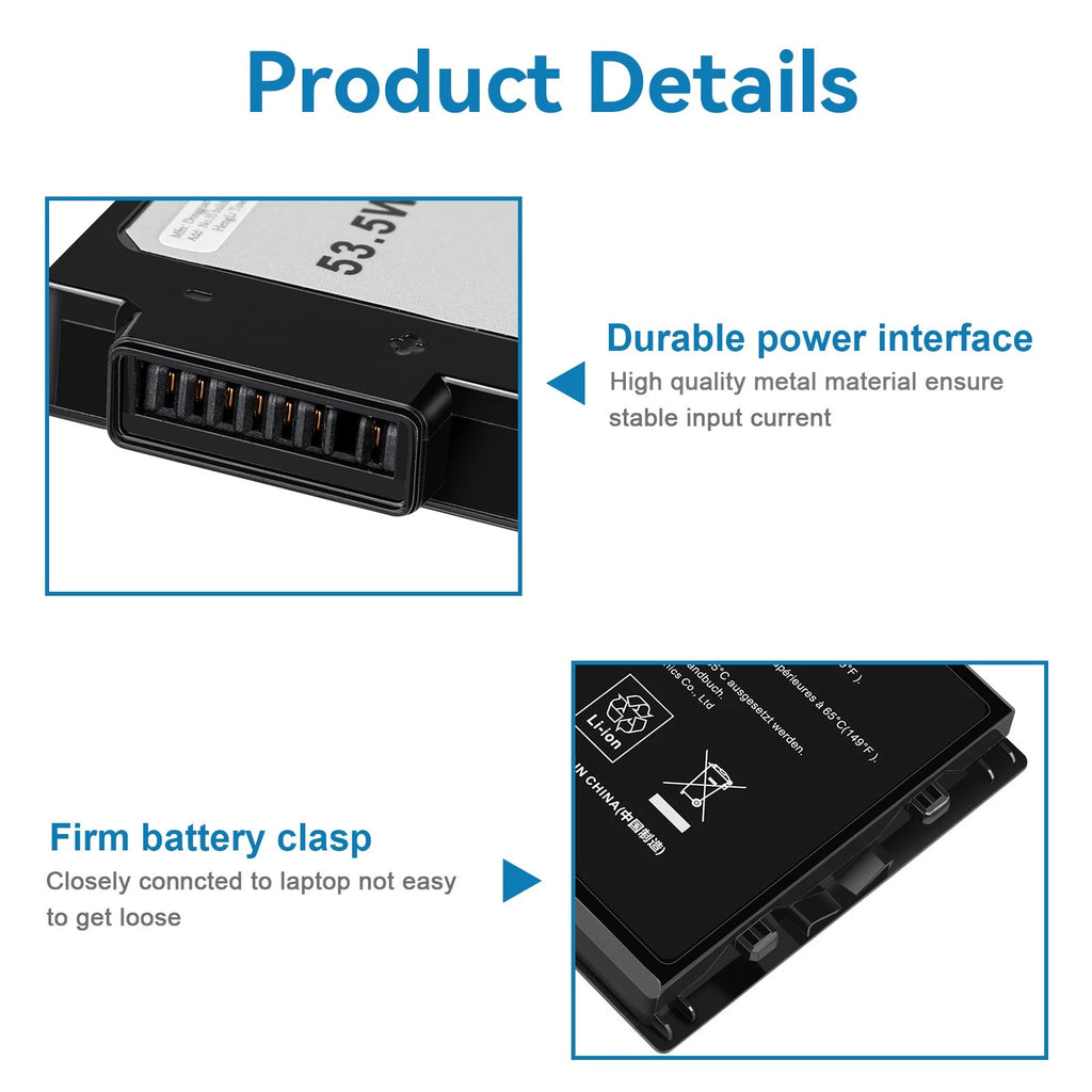 XVJNP Battery For Dell Latitude 5430 7330 Rugged Extreme Series P148G P148G001