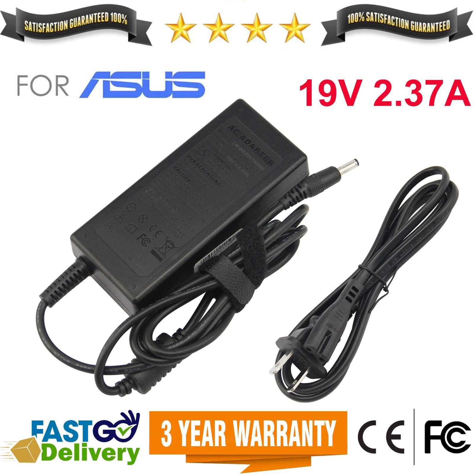 45W AC Adapter Charger For Asus Chromebook C202SA C202S C202 C300S ADP-40KD BB