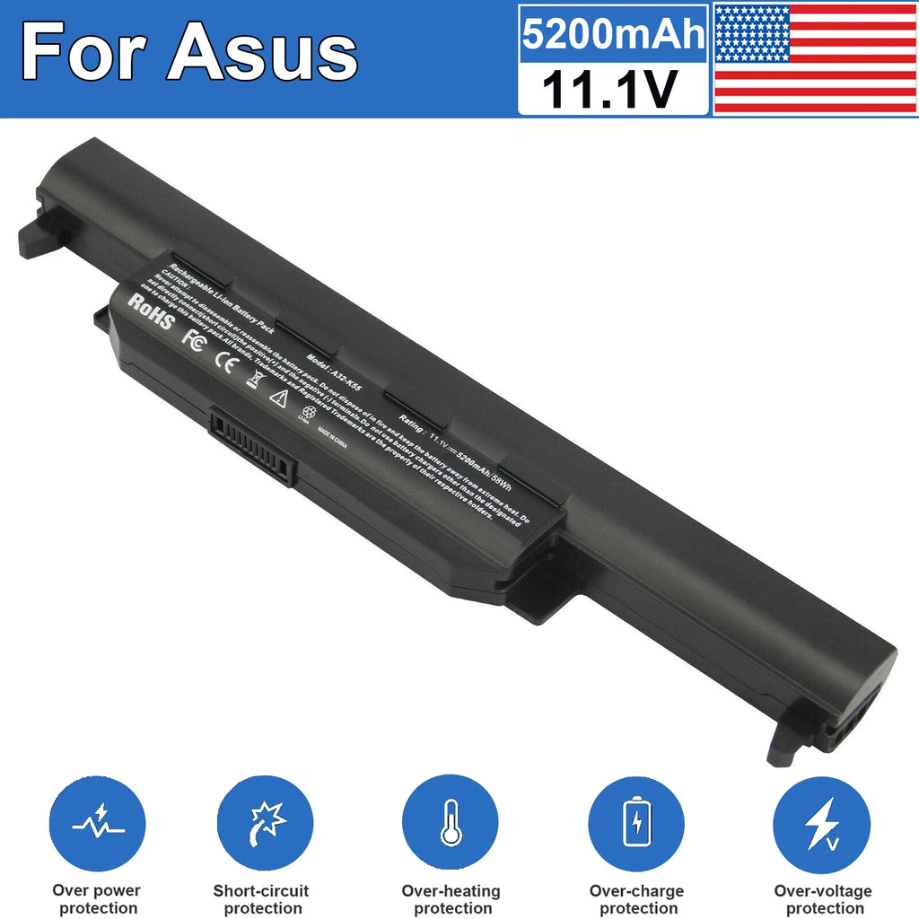 Laptop Battery for ASUS A32-K55 A41-K55 A33-K55 X55V X55VD X55A X55C X55U X55 US