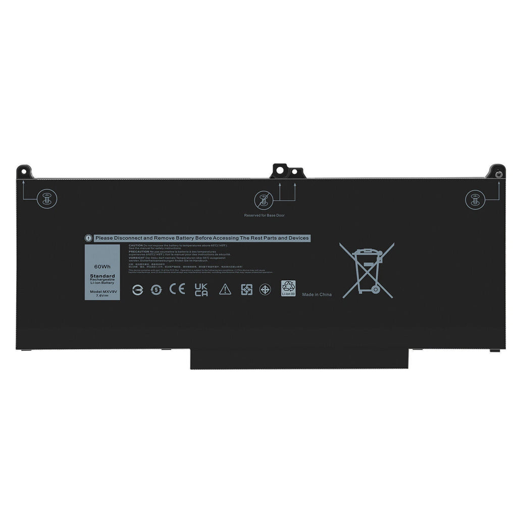 MXV9V Battery For Dell Latitude 5300 5310 7300 7400 5VC2M N2K62 Type 7.6V 60Wh