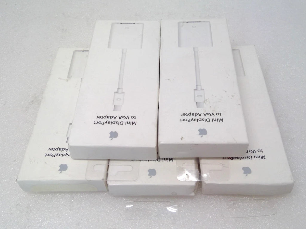 NEW *LOT OF 5* OEM Original Apple A1307 Mini DisplayPort to VGA Adapter - White