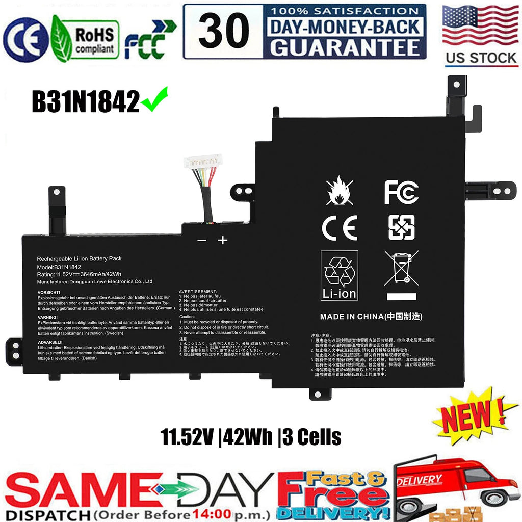 ?B31N1842 0B200-03440000 Battery For Asus VivoBook 15 X513 X531FA M513IA M513UA