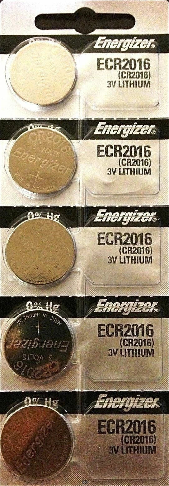 Energizer ECR2016 CR2016 BR2016 Lithium3V Battery (2piece) New Authorized Seller