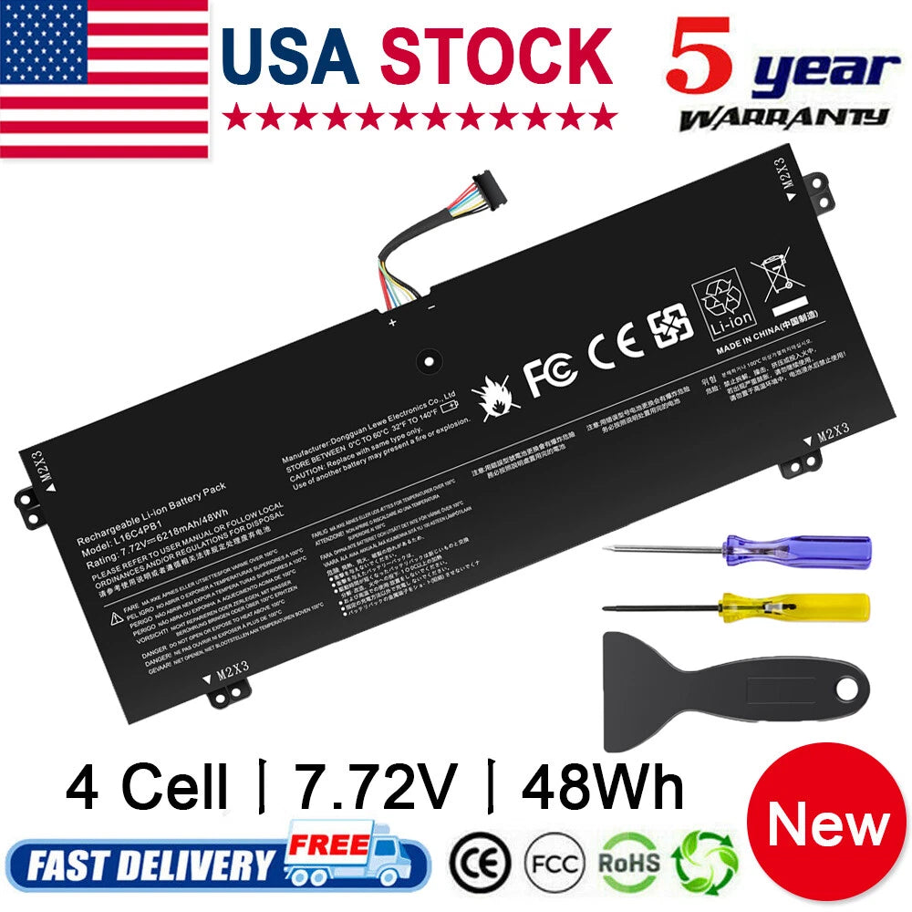 battery for Lenovo Yoga 720-13IKB 730-13IKB 730-13IWL L16C4PB1 L16M4PB1