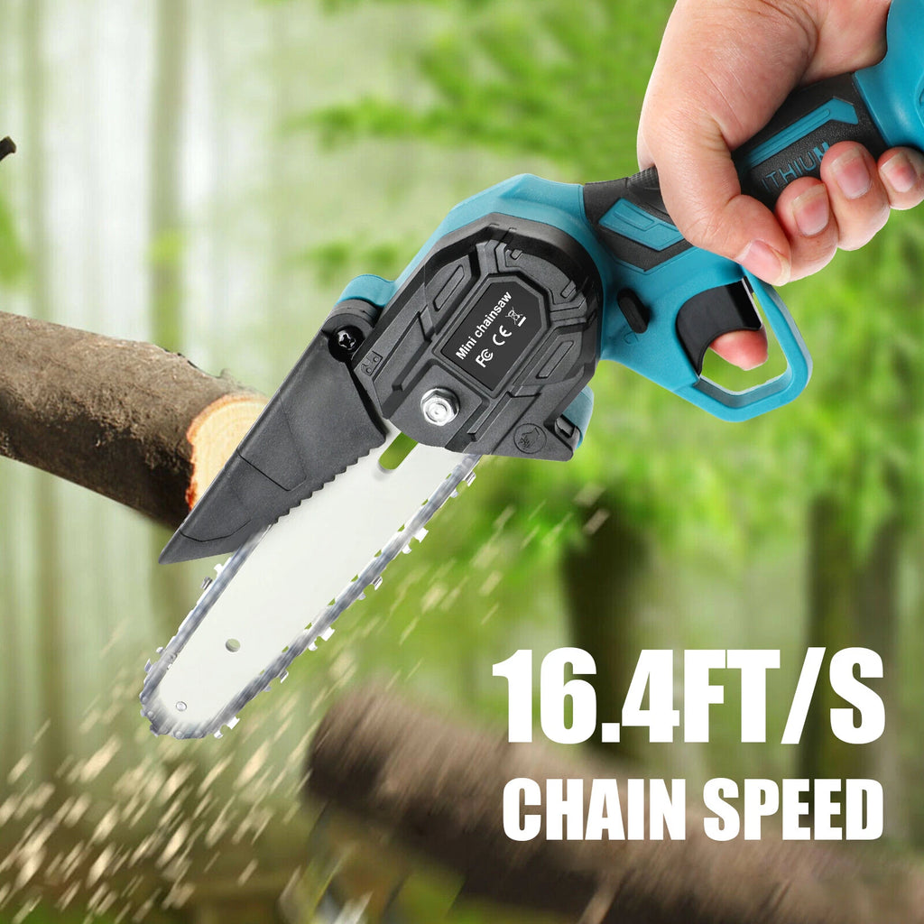 6 Inch Mini Handheld Electric Chainsaw Cordless Chain Saw Wood Cutter for Makita