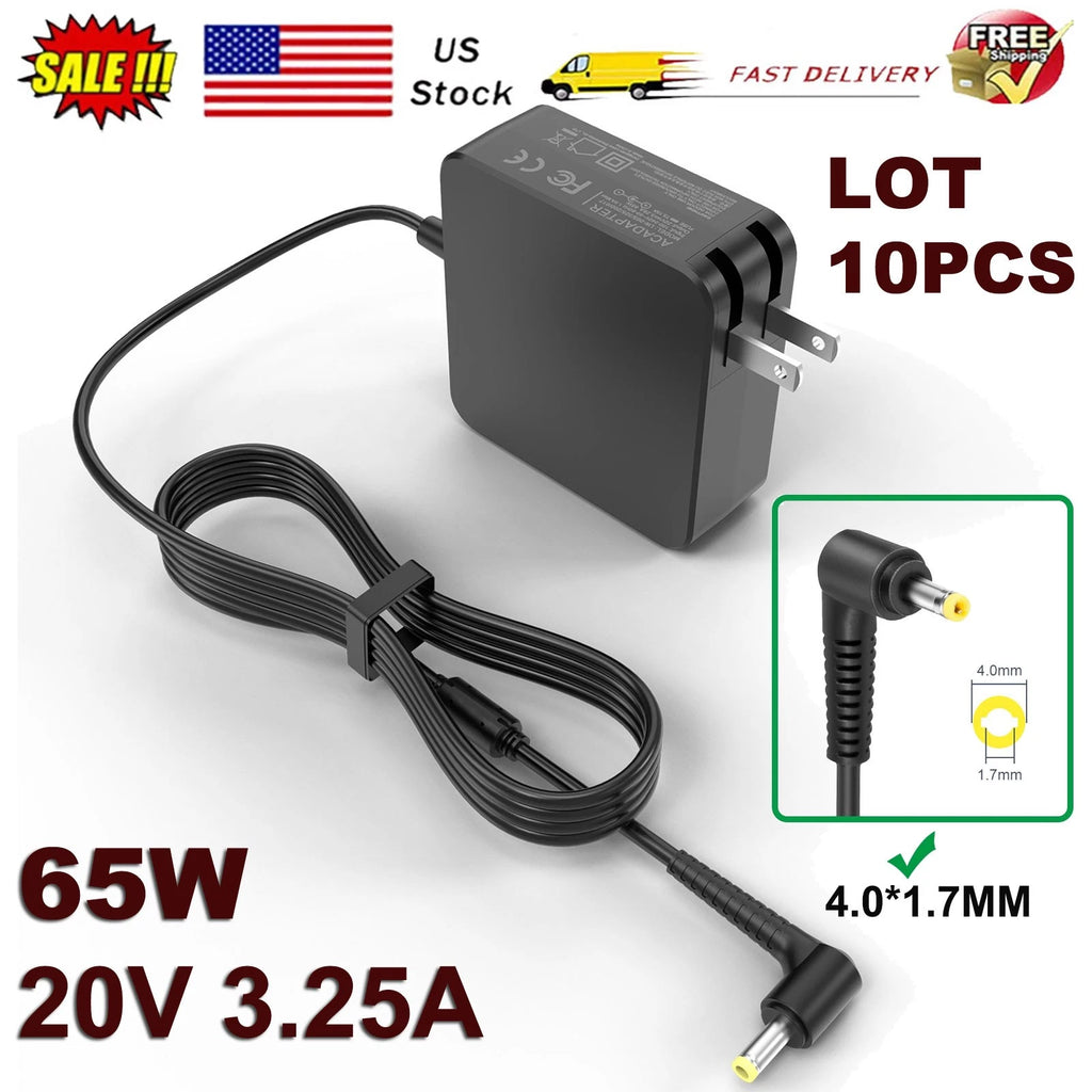 Lot 10PCS 65W AC Adapter for Lenovo IdeaPad 3 15IL05 330-14 330-15 330-17 510-15