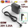 Lot 10PCS 65W AC Adapter for Lenovo IdeaPad 3 15IL05 330-14 330-15 330-17 510-15
