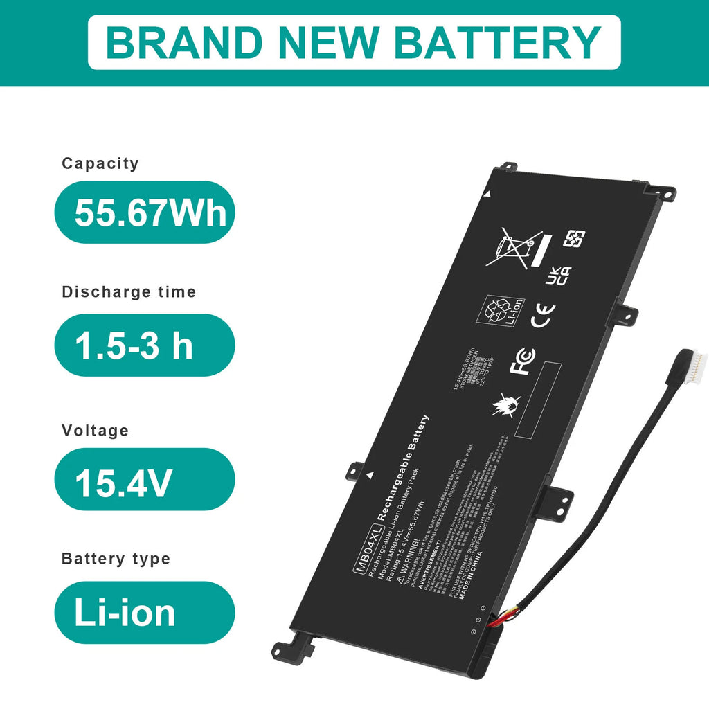 MB04XL Battery For HP ENVY X360 M6-AQ103DX 15-AQ 15-AR 844204-855 HSTNN-UB6X