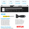 ?NYFJH Laptop Battery For Dell Precision 7530 7730 7540 7740 Series GW0K9 0WNRC