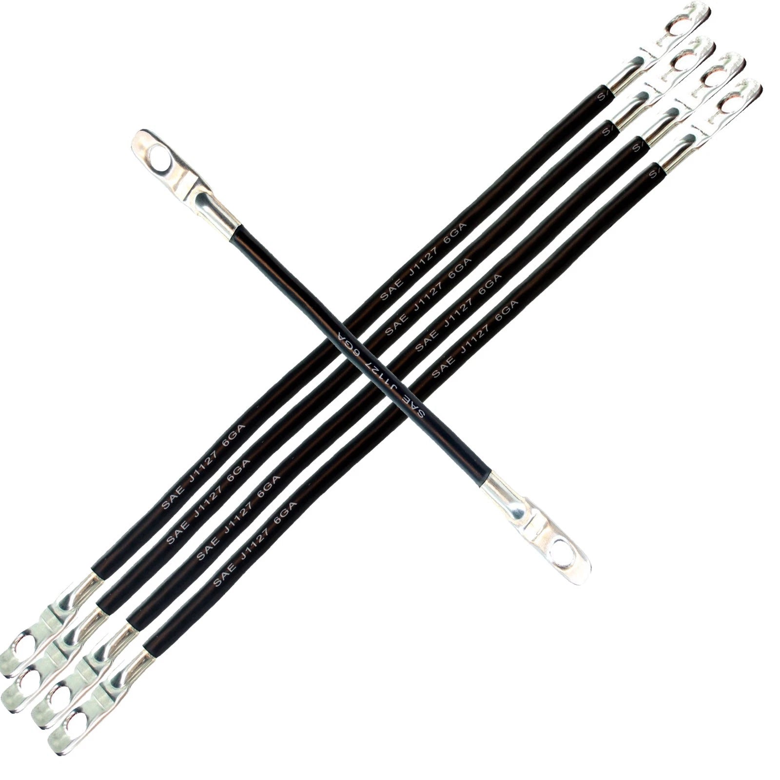 Yamaha G22 6G AWG (4) 16" (1) 9" Battery Cable Set with 5/16" Lugs