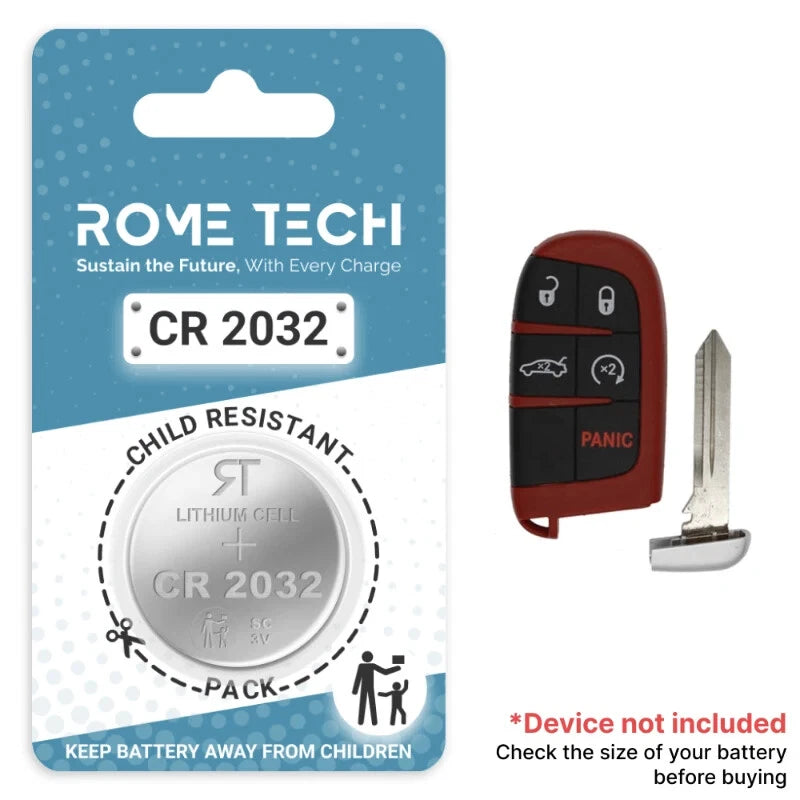 Key Fob Battery Replacement for Dodge Challenger 2023 2022 2021 2020 2019 - 2008
