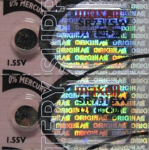 2 Pcs Maxell 329 - SR731SW Watch Batteries