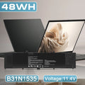 Replace B31N1535 Battery For Asus Zenbook UX310UA UX310UQ UX410UA UX410UQ Series